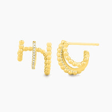 Load image into Gallery viewer, Chart Your Course Hoop Earrings

