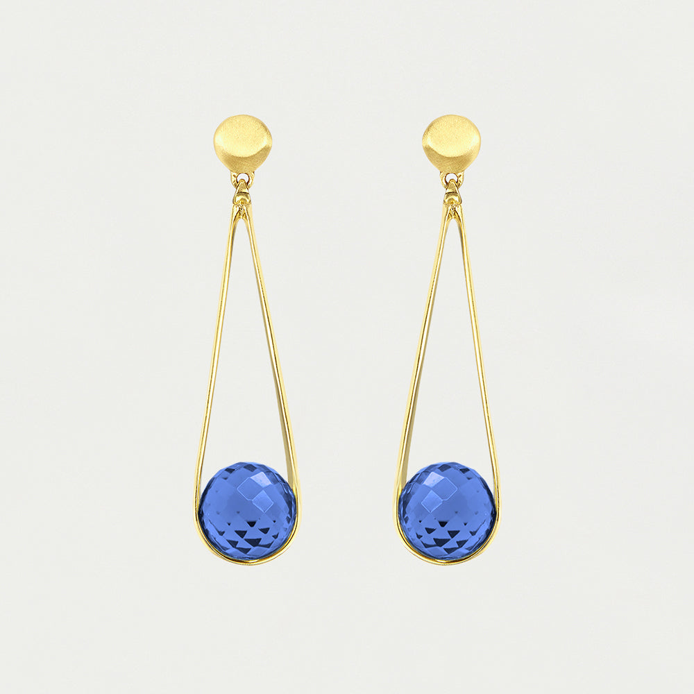 Mini Ipanema Earrings - Midnight Blue