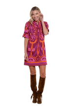 Load image into Gallery viewer, Parker Dress in Sangria Batik
