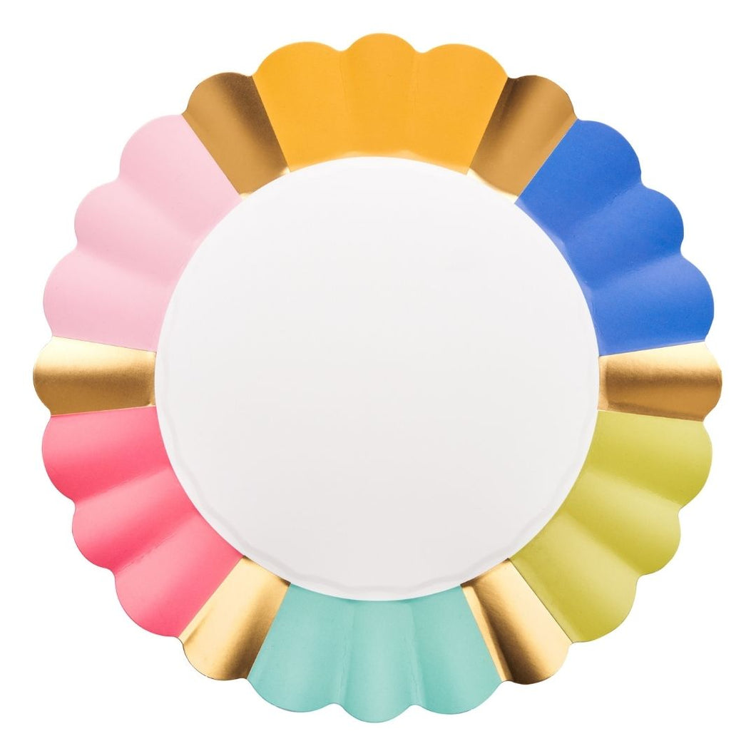 Scalloped Dinner Plate Panoply /8pkg