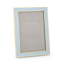 Load image into Gallery viewer, Powder Blue Enamel &amp; Gold Frame - 4x6
