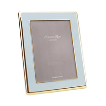 Load image into Gallery viewer, Powder Blue Enamel &amp; Gold Curve Frame -4x6
