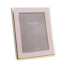 Load image into Gallery viewer, Pale Pink Enamel &amp; Gold Curve Frame - 4x6
