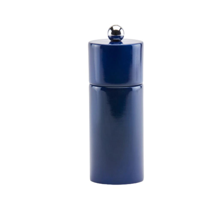 Mini Column Salt Or Pepper Mill - Navy, White & Green