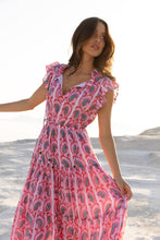 Load image into Gallery viewer, Cinched Flirty Midi - Goa Pink
