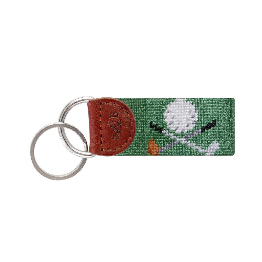 Golf Clubs Key Fob - Sage