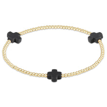 Load image into Gallery viewer, Signature Cross Gold Pattern 2mm Bead Bracelets
