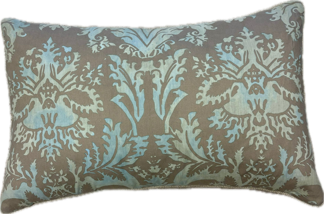 Blue Fortuny Pillow