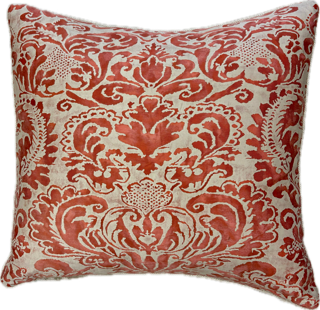 Red Fortuny Pillow