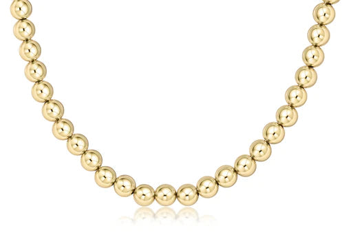 17" Choker Classic Gold 7mm Bead