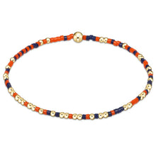 Load image into Gallery viewer, Gameday Hope Unwritten Bracelet - Bright Orange &amp; Purple

