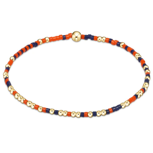 Gameday Bracelet - Bright Orange and Purple