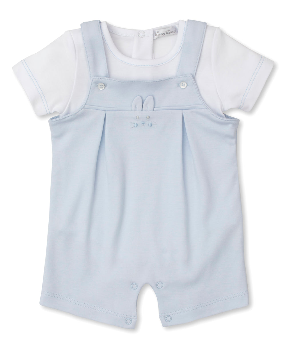 Cottontail Hollows Blue Short Overall