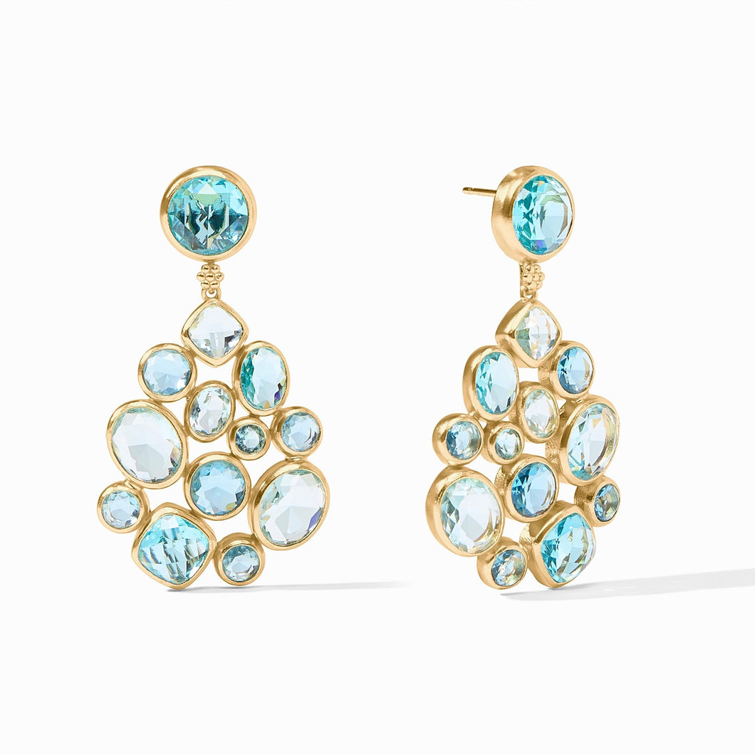 Kaleidoscope Statement Earring - Bahamian Blue