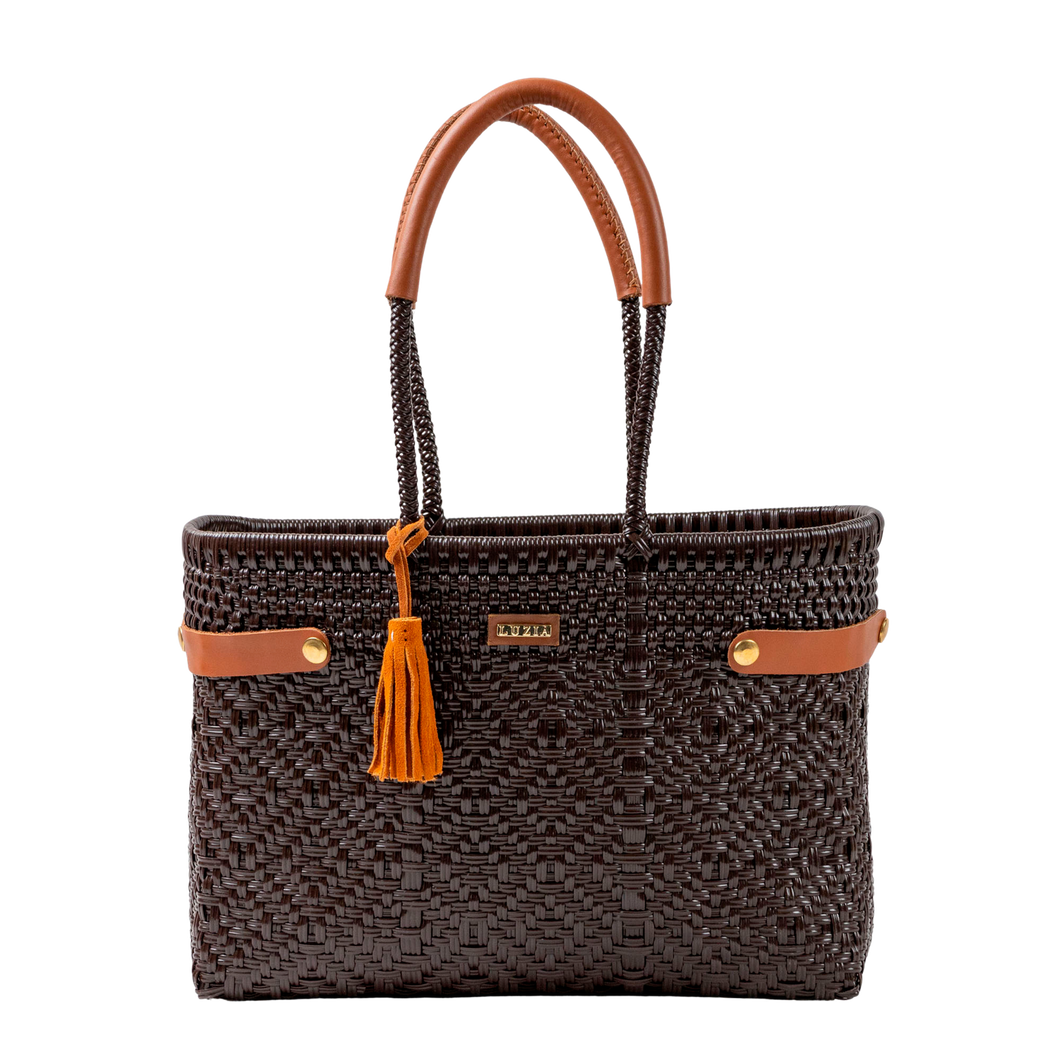 Open Basket Medium Braided Solid