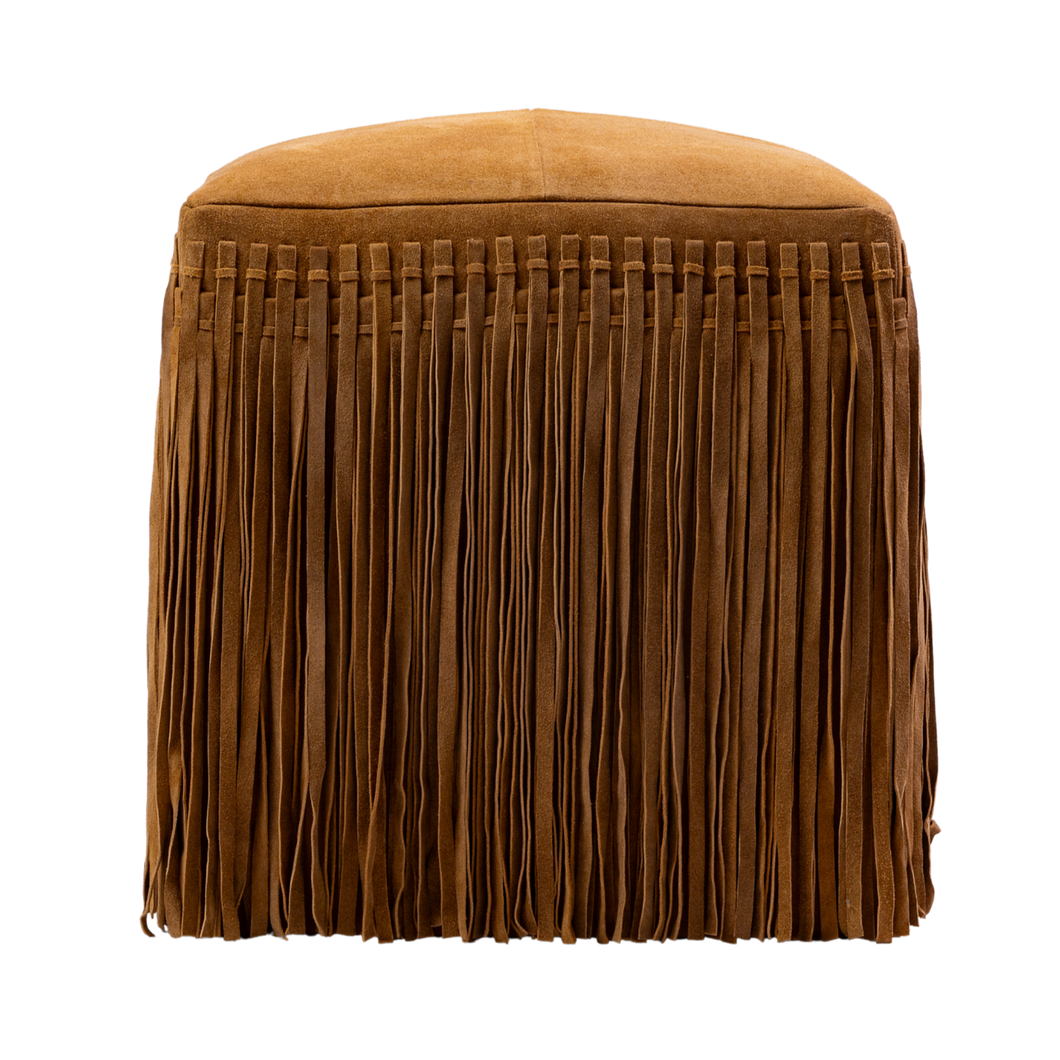 Ottoman Square Fringe Camel