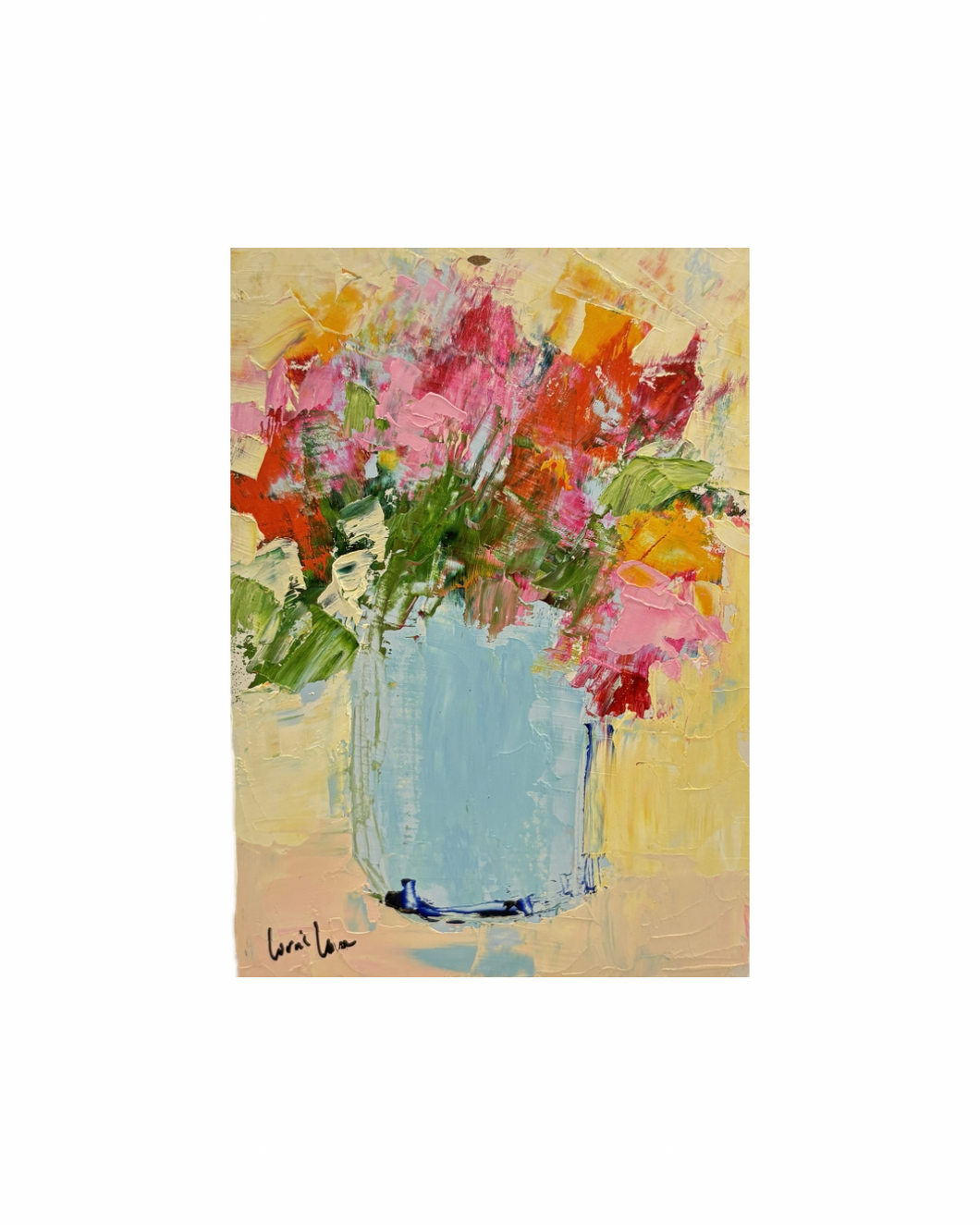 Original Pink & Yellow Floral