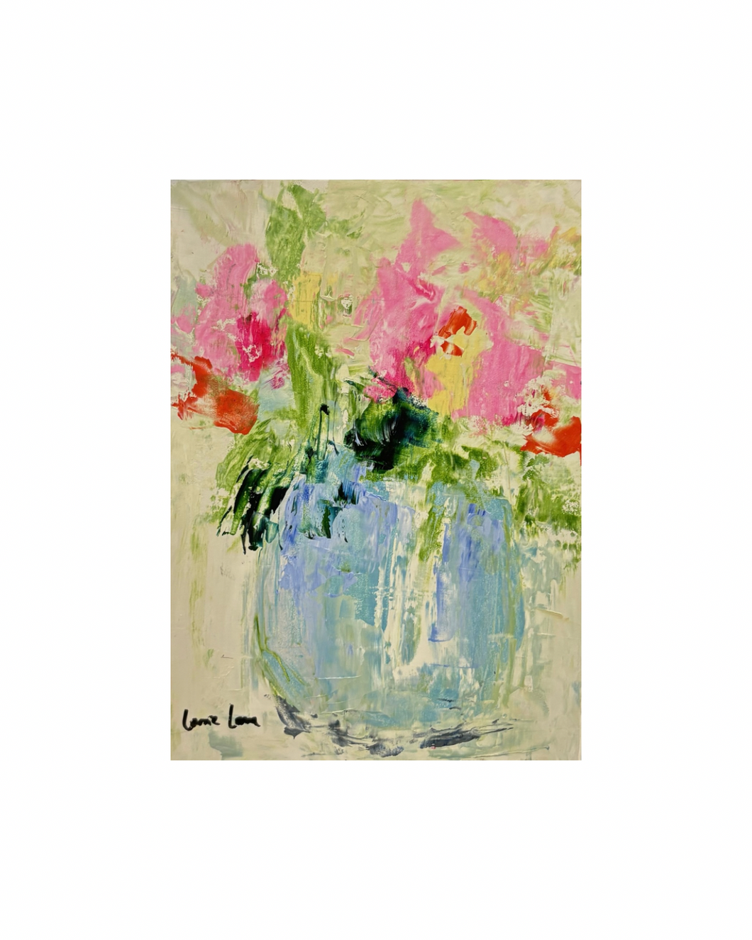 Original Bright Pink Floral