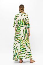 Load image into Gallery viewer, Cinched Shirt Dress Maxi- Maldive  Green
