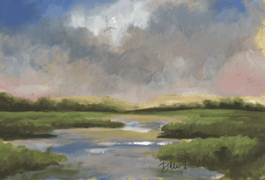 Marsh Landscape Art Print - 8 x 10