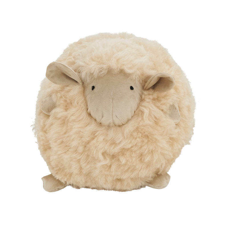 Mongolian Baby Lamb Round Pillow