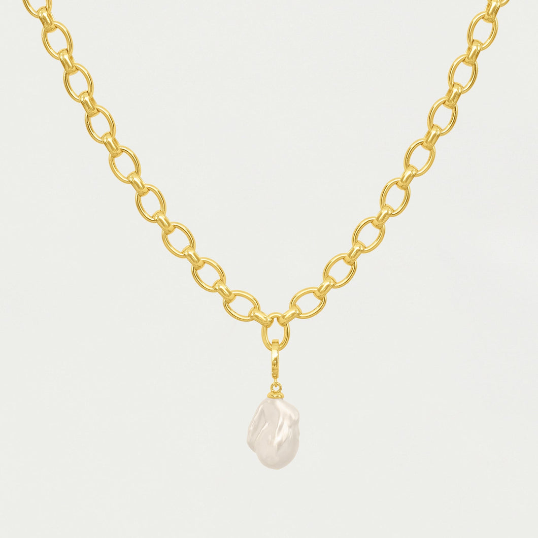 Florence Collar Gold Baroque Pearl
