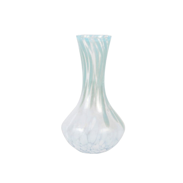 Nuvola Light Blue & White Small Vase