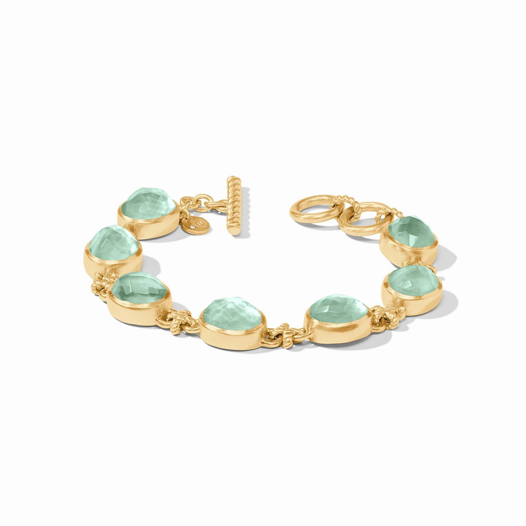 Nassau Demi Stone Bracelet - Iridescent Aquamarine