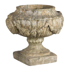 Load image into Gallery viewer, Aged Classic Urn with Garland
