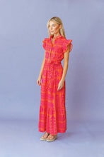 Load image into Gallery viewer, Taylor Dress in Magenta Botanical
