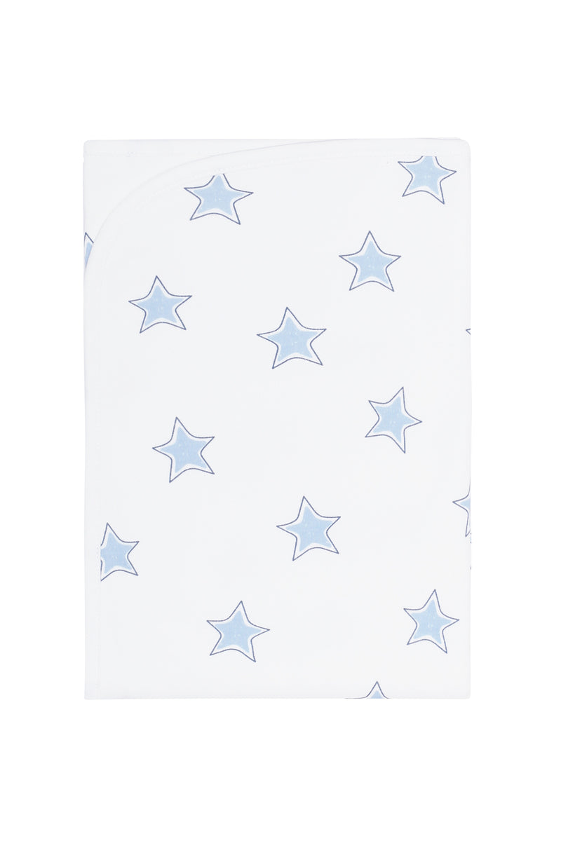 Blue Stars Print Blanket