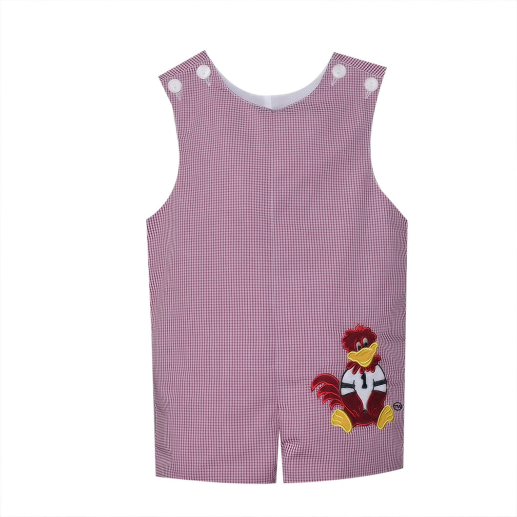 Gamecock Shortall with Applique - Garnet/Black