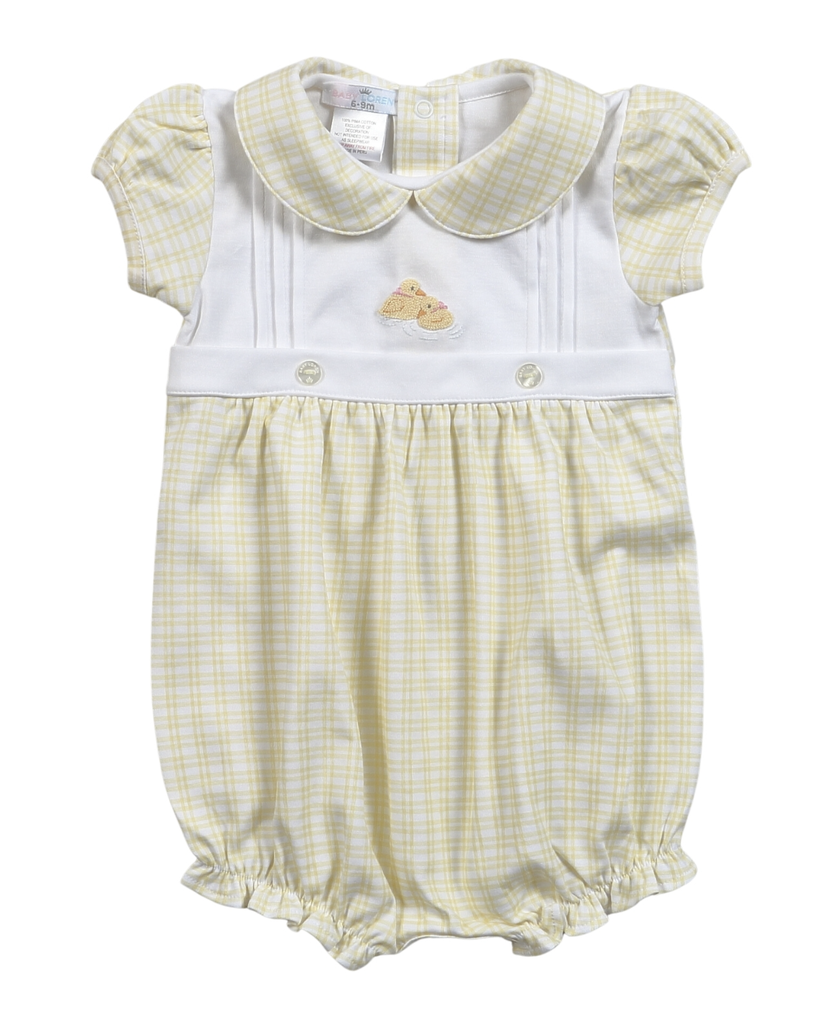 Duckies Hand Embroidered Bubble