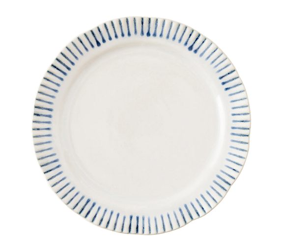 Sitio Strip Dinner Plate -  Indigo