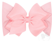 Load image into Gallery viewer, Small King Grosgrain Bow Matching Cotton Jersey Baby Headband Small King Grosgrain Bow Matching Cotton Jersey Baby Headband Style: 1455-1
