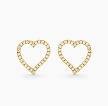 Load image into Gallery viewer, Gold Take Heart Stud Earrings
