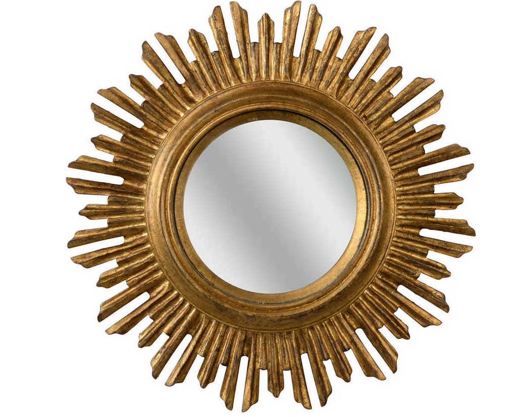 Lumiance Antique Gold Sunburst Wall Mirror