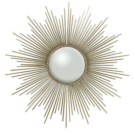 Star Burst Mirror Silver