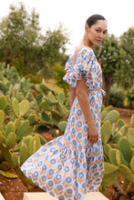 Load image into Gallery viewer, Belted Flirty Maxi - Touraine Blue
