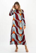 Load image into Gallery viewer, Long Sleeve Shift Maxi - Tulip
