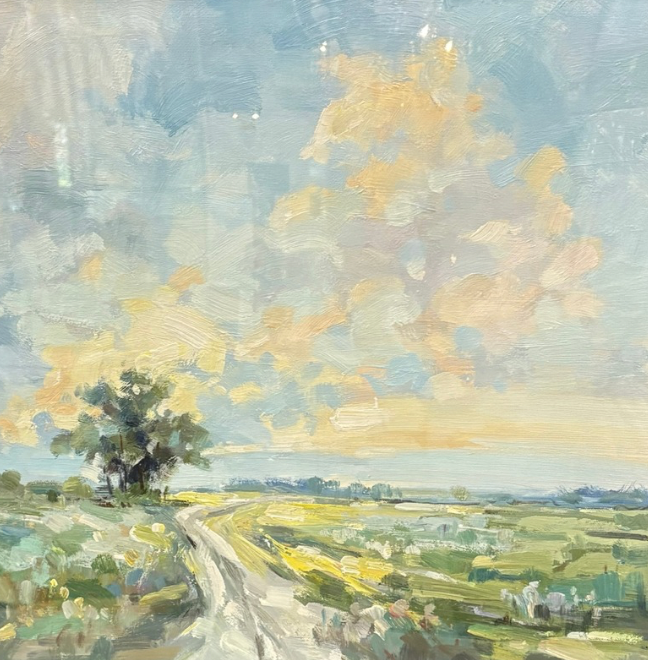 Original Painting Country Pasture