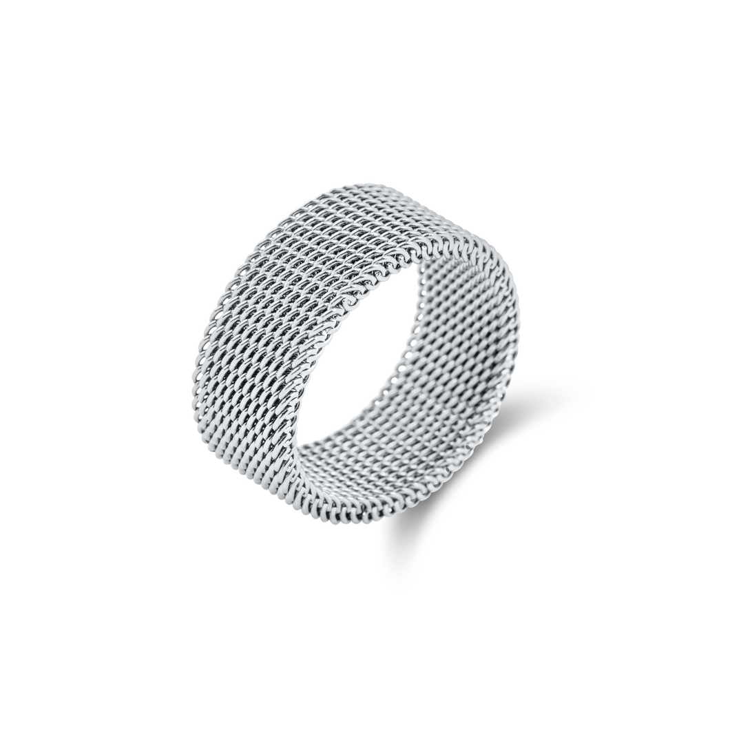 Etta Mesh Ring -Silver