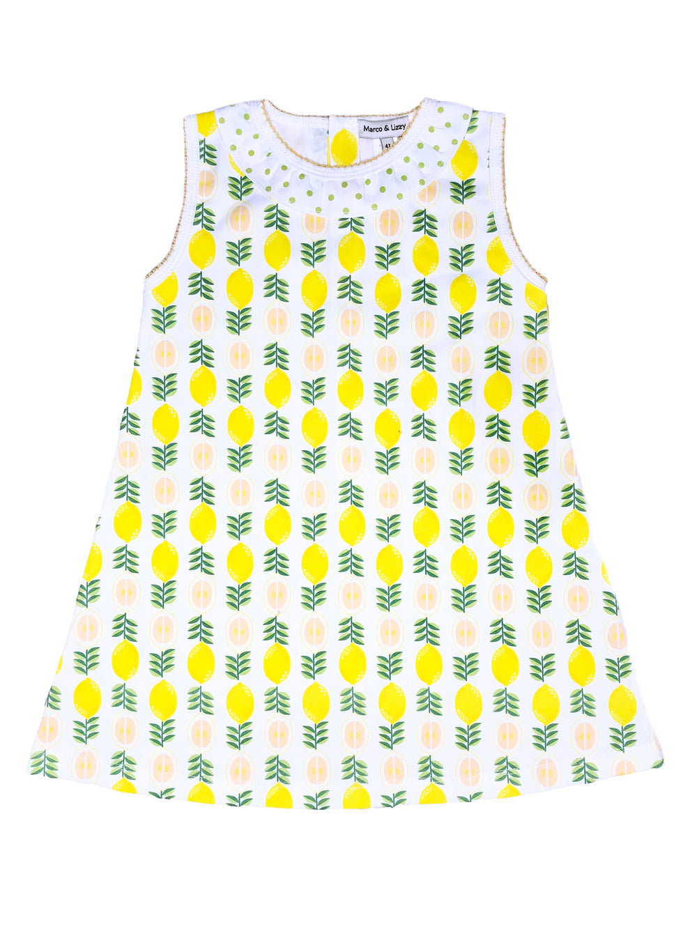 Lemonade Stand Pima Print A Line Dress