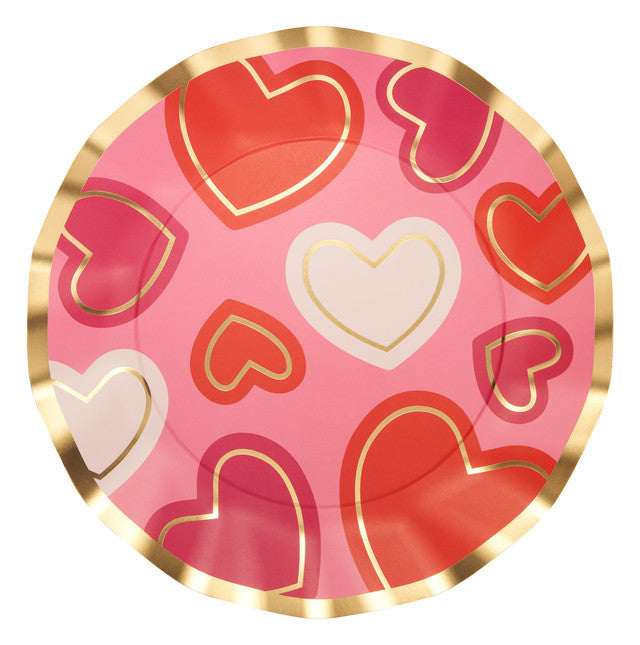 Wavy Dinner Plate Love Notes/8 pkg