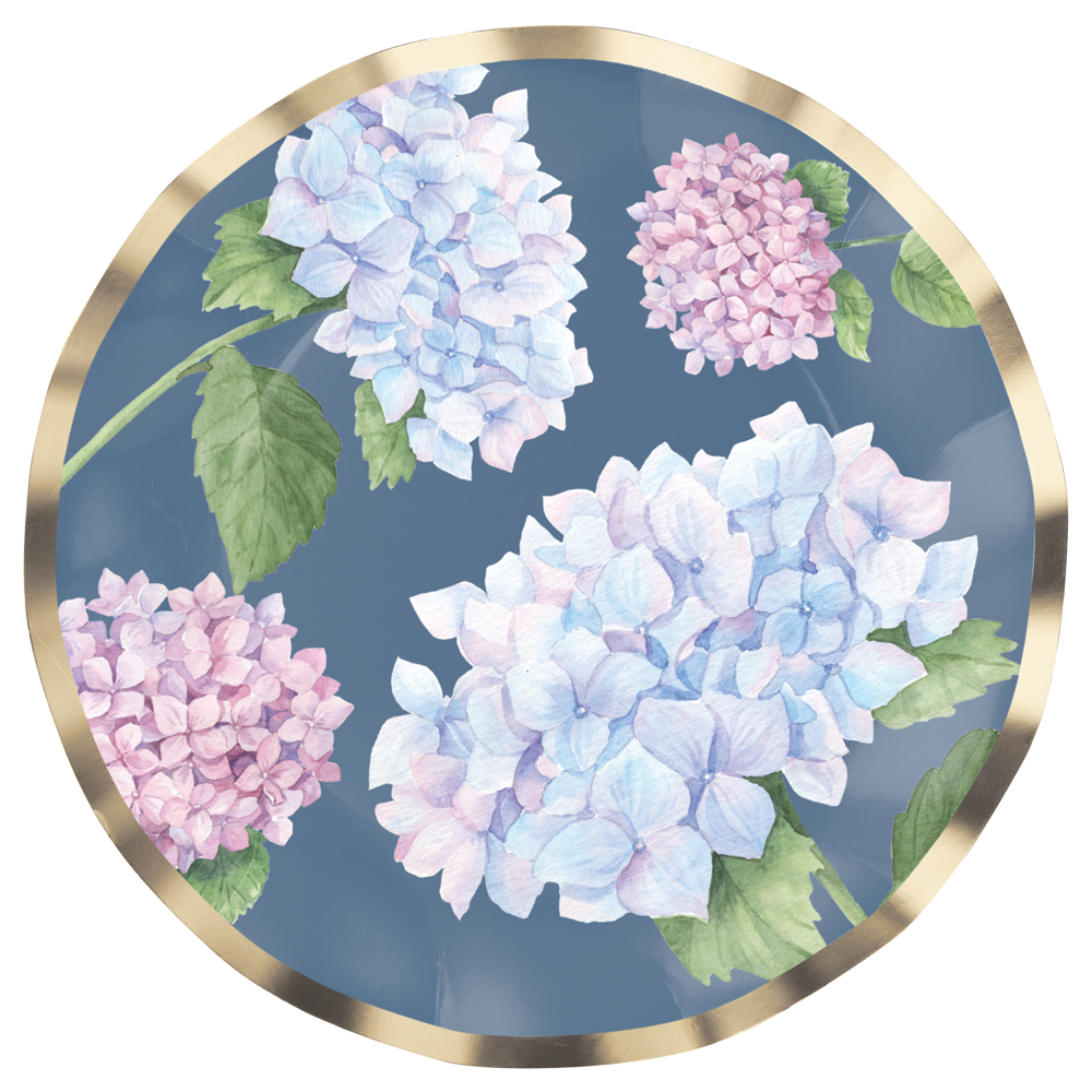Wavy Salad Plate Hydrangeas /8pkg