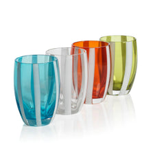 Load image into Gallery viewer, Portofino Striped Stemless Glass - Set of 4
