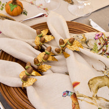 Load image into Gallery viewer, Forest Walk Acorn Napkin Ring Set/4 - Multi
