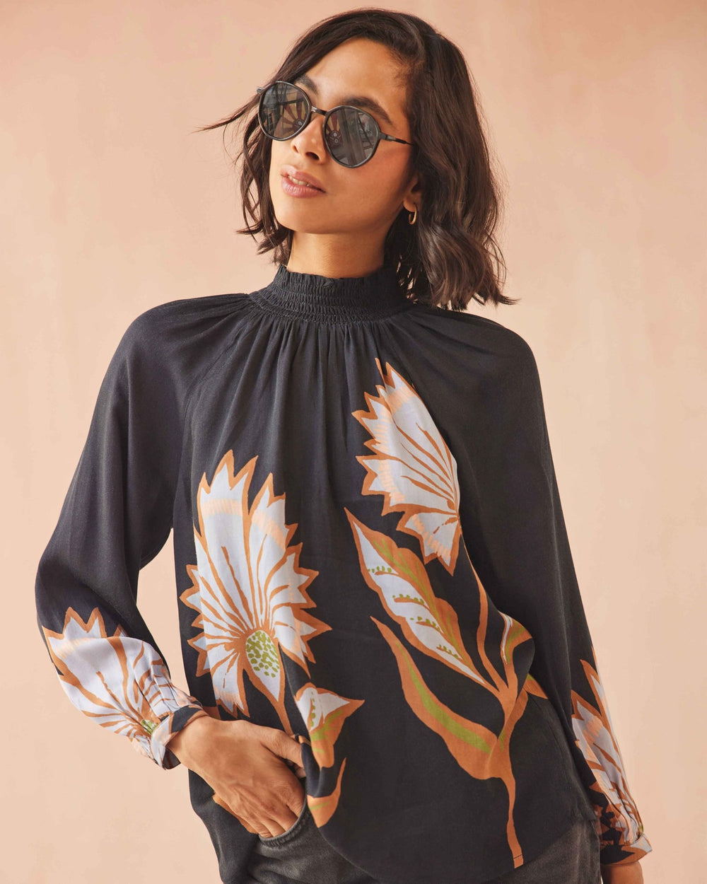 Brooke Blouse - Mattia Obsidian