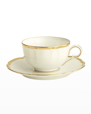 Colette Gold Tea Cup & Saucer