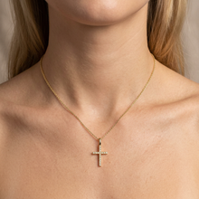 Load image into Gallery viewer, Believe Cross Pendant Necklace
